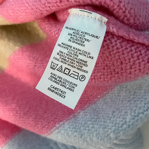 NWT Loft Horizontal Stripe Sweater Large - Picture 2 of 4